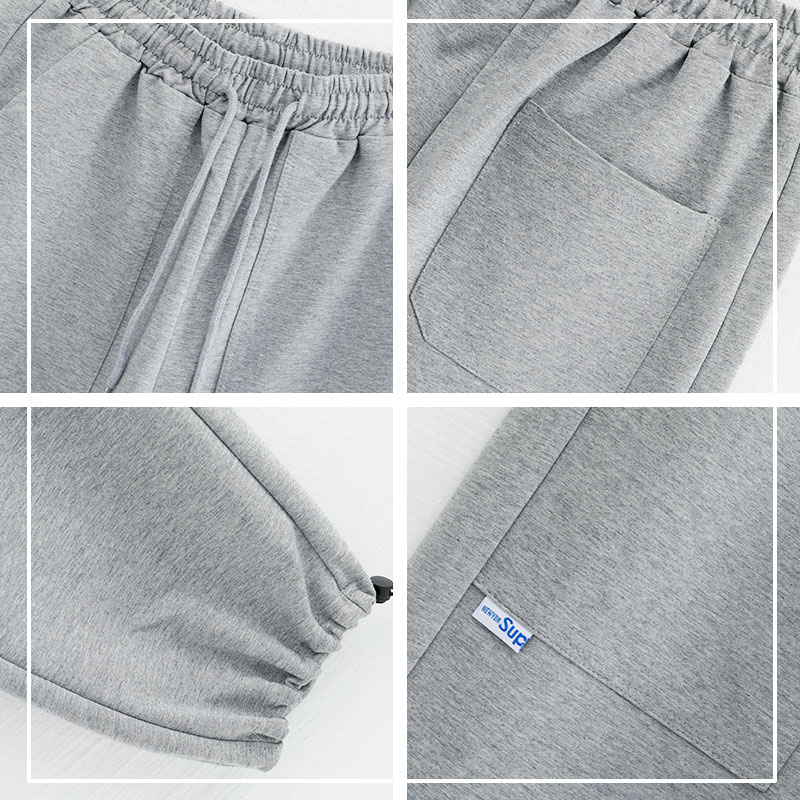 メンズワイドパンツ ゆったりシルエット裾絞りジョガーパンツ