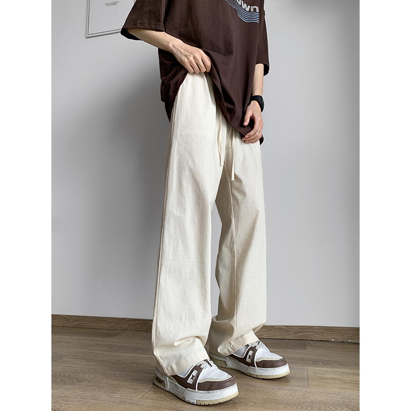 ワイドパンツ メンズ 冷感素材ストレートワイドパンツ