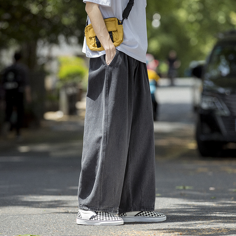 ワイドパンツ メンズ リラックスワイドデニムパンツ