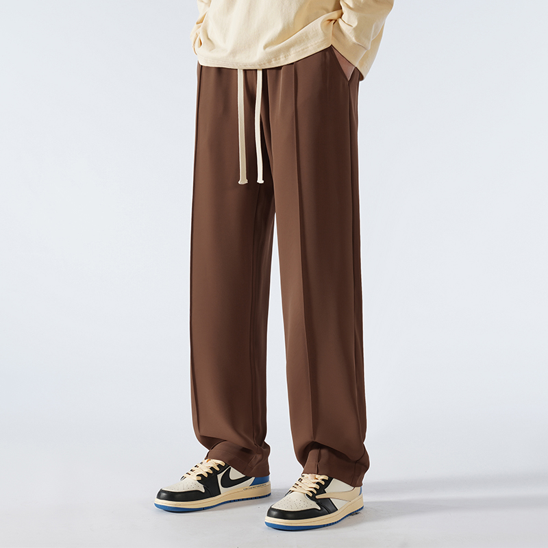 ワイドパンツ メンズ ロング丈ドレープワイドパンツ