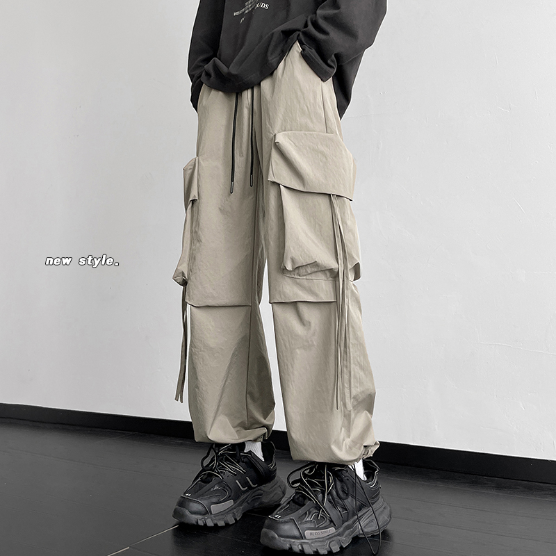 ワイドパンツ メンズ ビッグシルエット マルチポケット カーゴパンツ