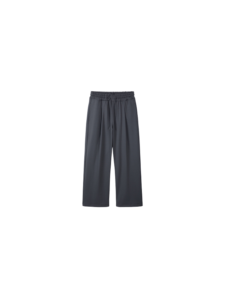 ワイドパンツ メンズ シンプル微喇叭型スウェットパンツ