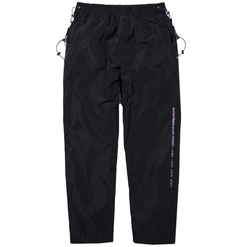 メンズワイドパンツ 多機能ポケット付きゆったりシルエットカーゴワイドパンツ