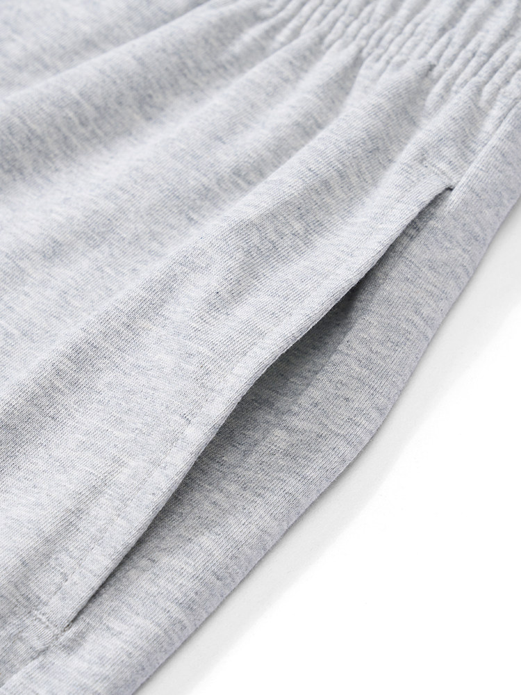 メンズワイドパンツ 裏起毛仕様ゆったりシルエット紐付きスウェット