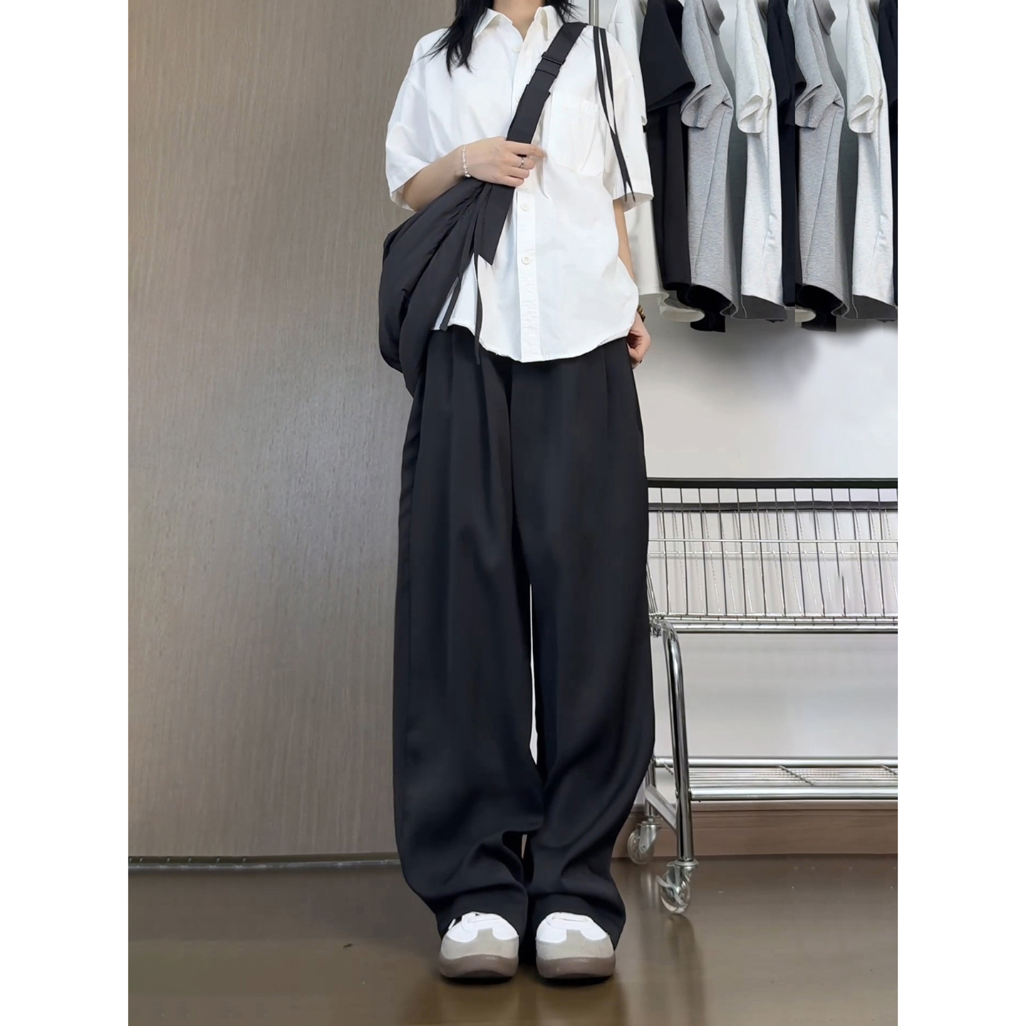 ワイドパンツ メンズ シルエット美しい極上ワイドパンツ
