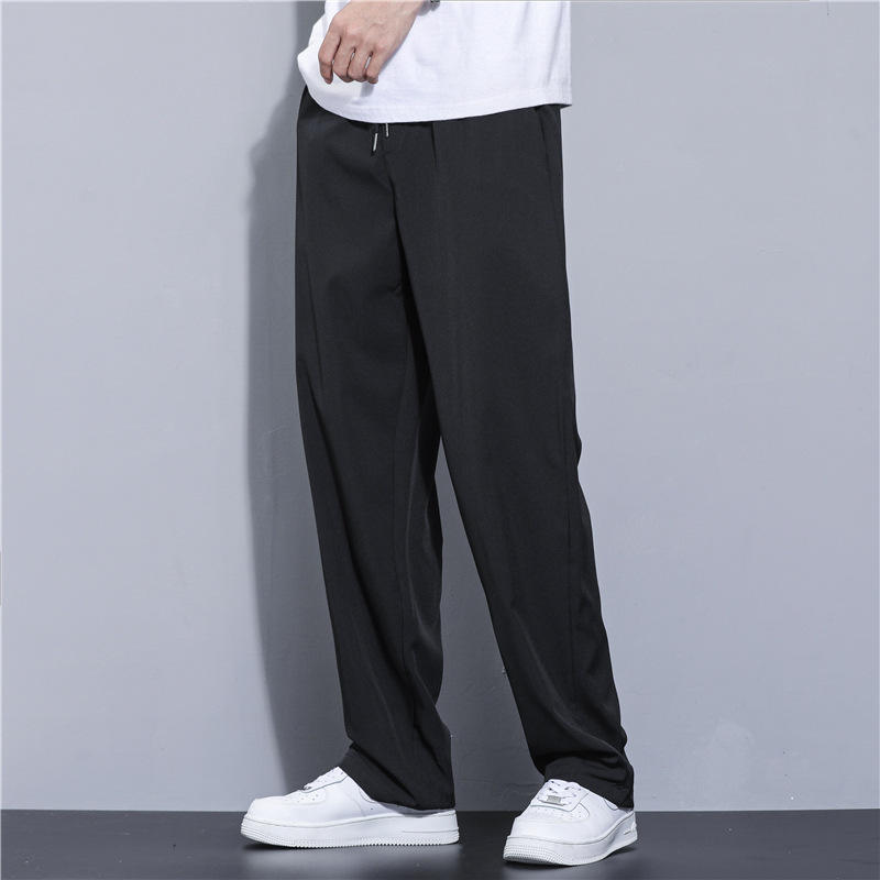 ワイドパンツ メンズ 軽量ドレープ素材ワイドパンツ
