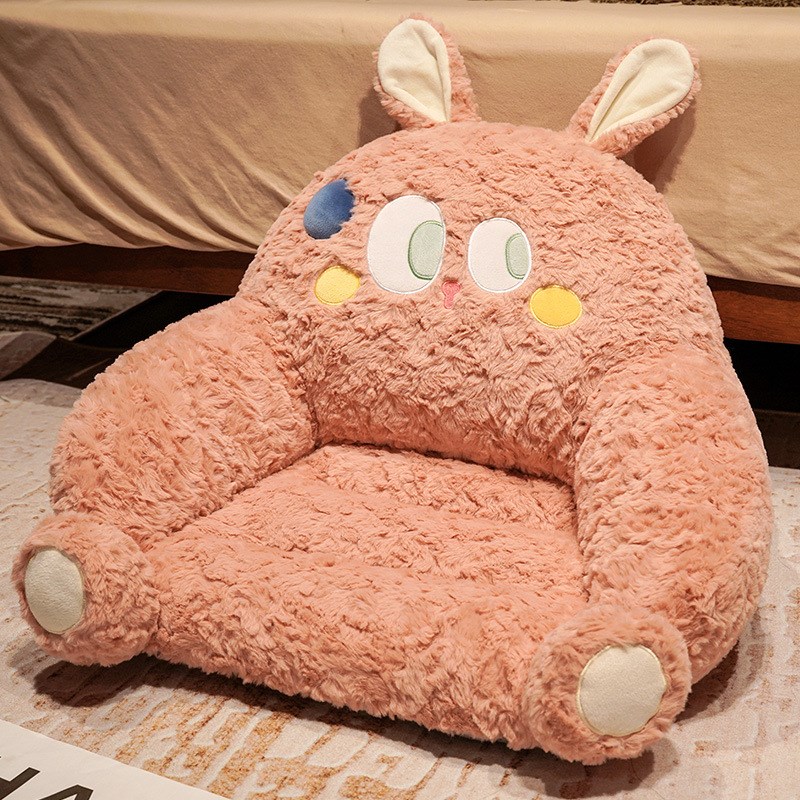 腰痛クッション 床用 ふわもち動物クッション座椅子
