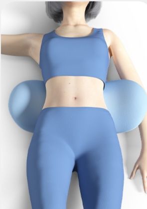 腰痛クッション 床用 やすらぎ腰部サポート枕