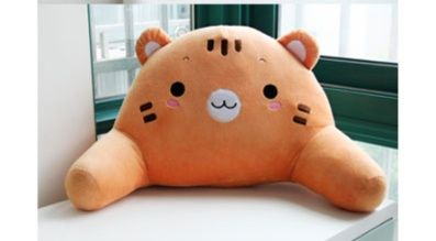 腰痛クッション 椅子用 もふもふ動物ランバーサポート