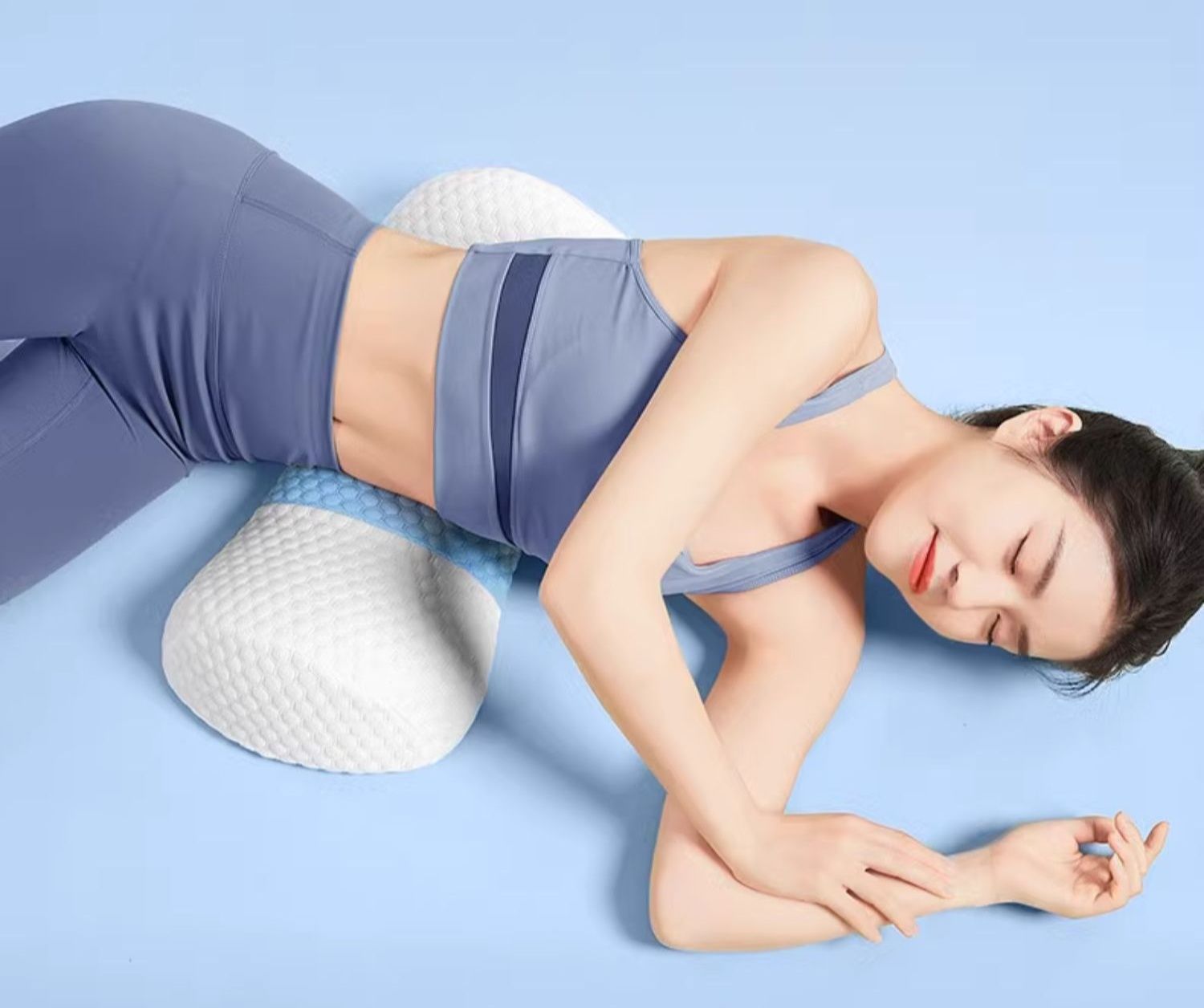 腰痛クッション 床用 腰椎サポート安眠枕