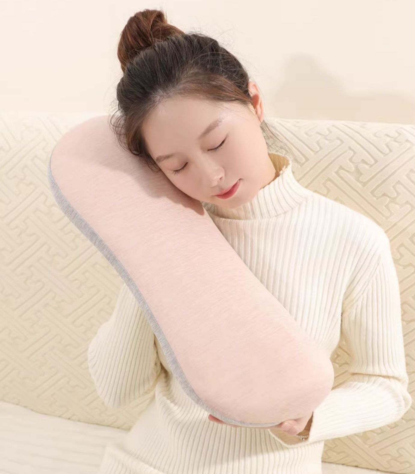 腰痛クッション 床用 花型腰椎サポートクッション