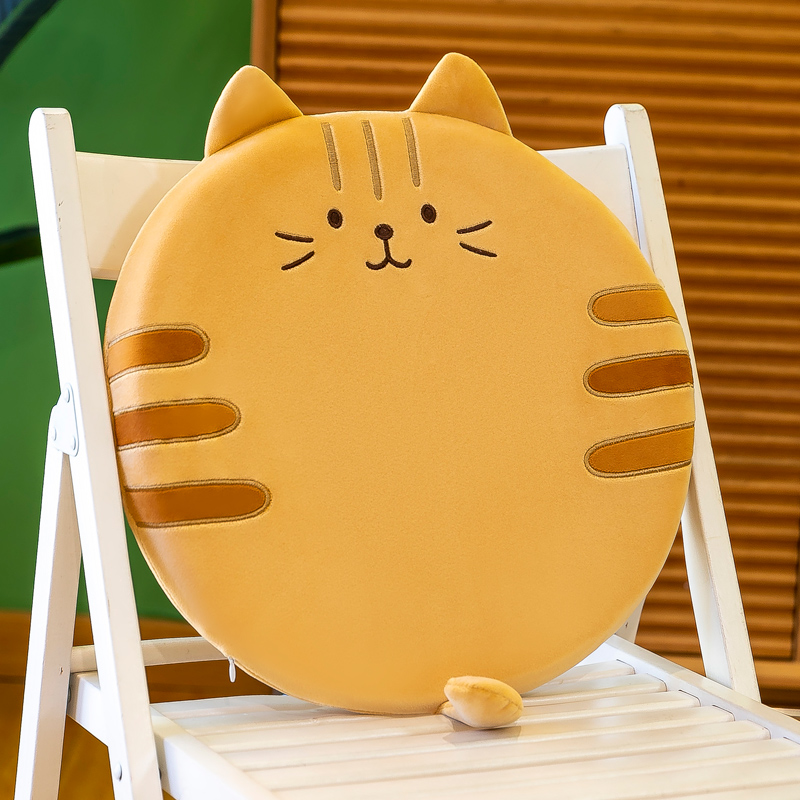 腰痛クッション 椅子用 ふわもち猫型 腰痛サポートクッション
