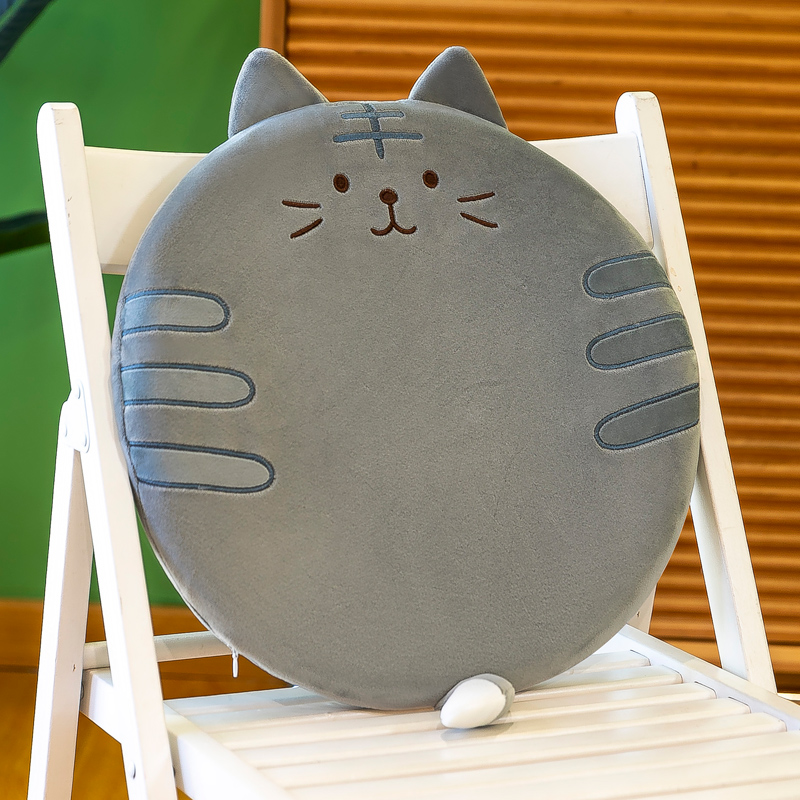 腰痛クッション 椅子用 ふわもち猫型 腰痛サポートクッション