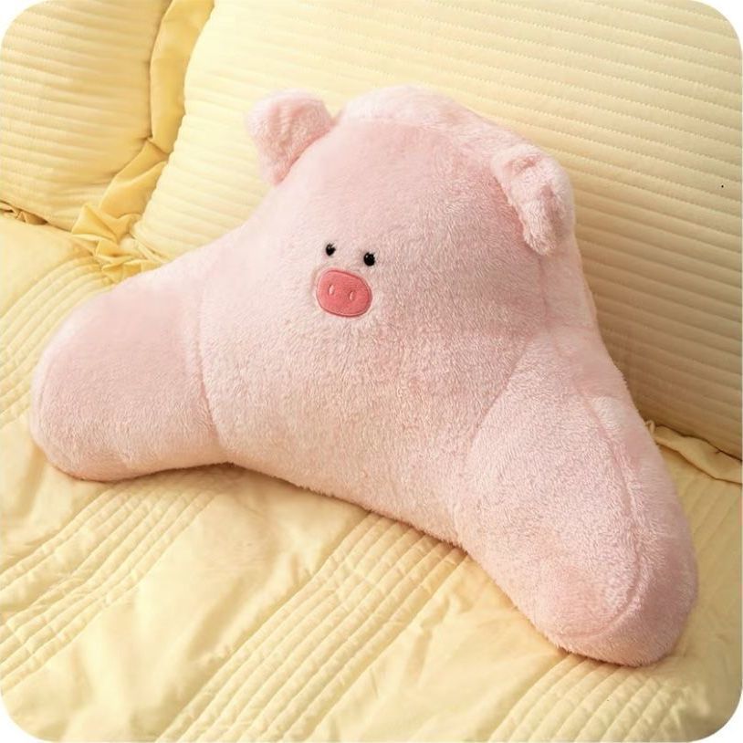 腰痛クッション 床用 もちもち動物背もたれ腰痛クッション