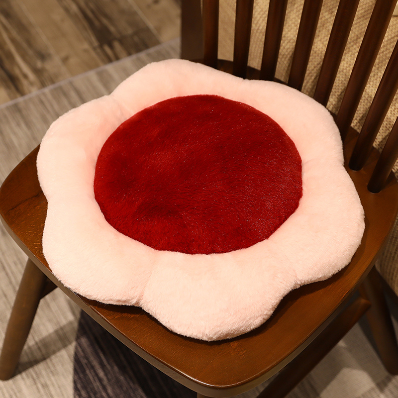 腰痛クッション 床用 花びら型ふわもち床用腰痛クッション
