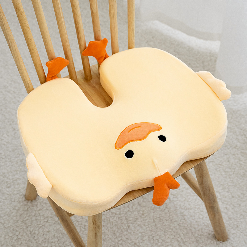 腰痛クッション 椅子用 ふわもち鳥さん腰痛サポート