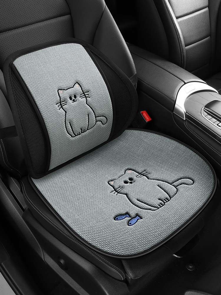 腰痛クッション 車用 ねこの笑顔で腰ラクドライブシート
