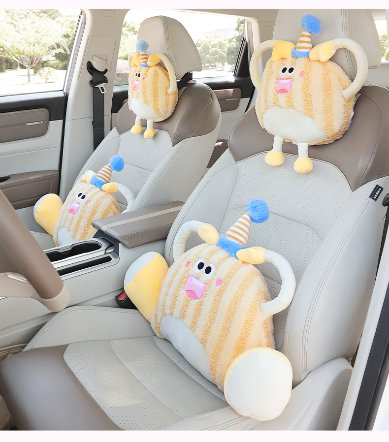 腰痛クッション 車用 かわいい動物型腰痛サポートクッション