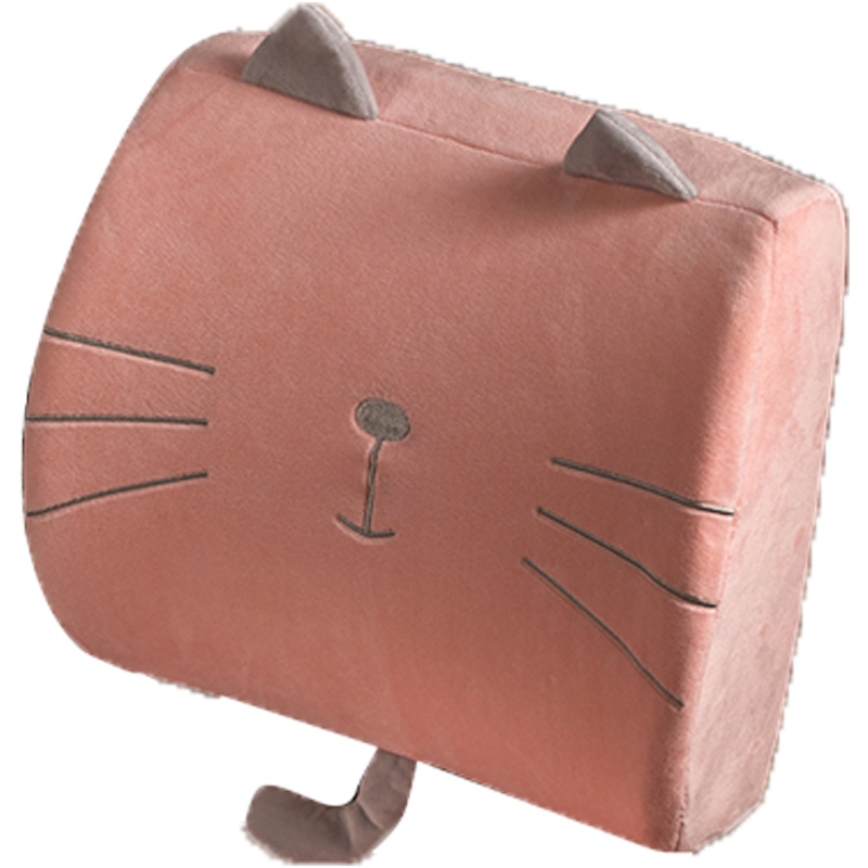 腰痛クッション 椅子用 ねこちゃん腰サポートクッション