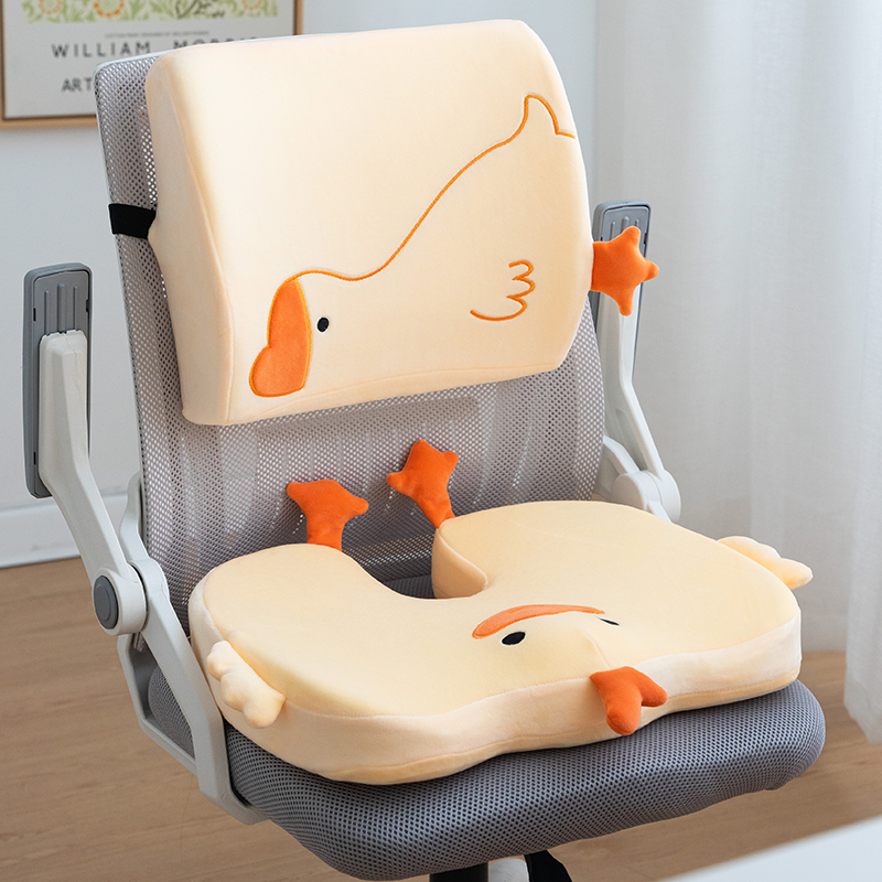 腰痛クッション 椅子用 ふわもち鳥さん腰痛サポート