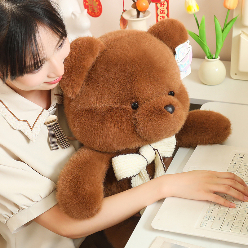 くまぬいぐるみ ふわもこリボンベア