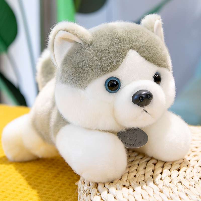 ぬいぐるみ もふもふハスキー抱き枕
