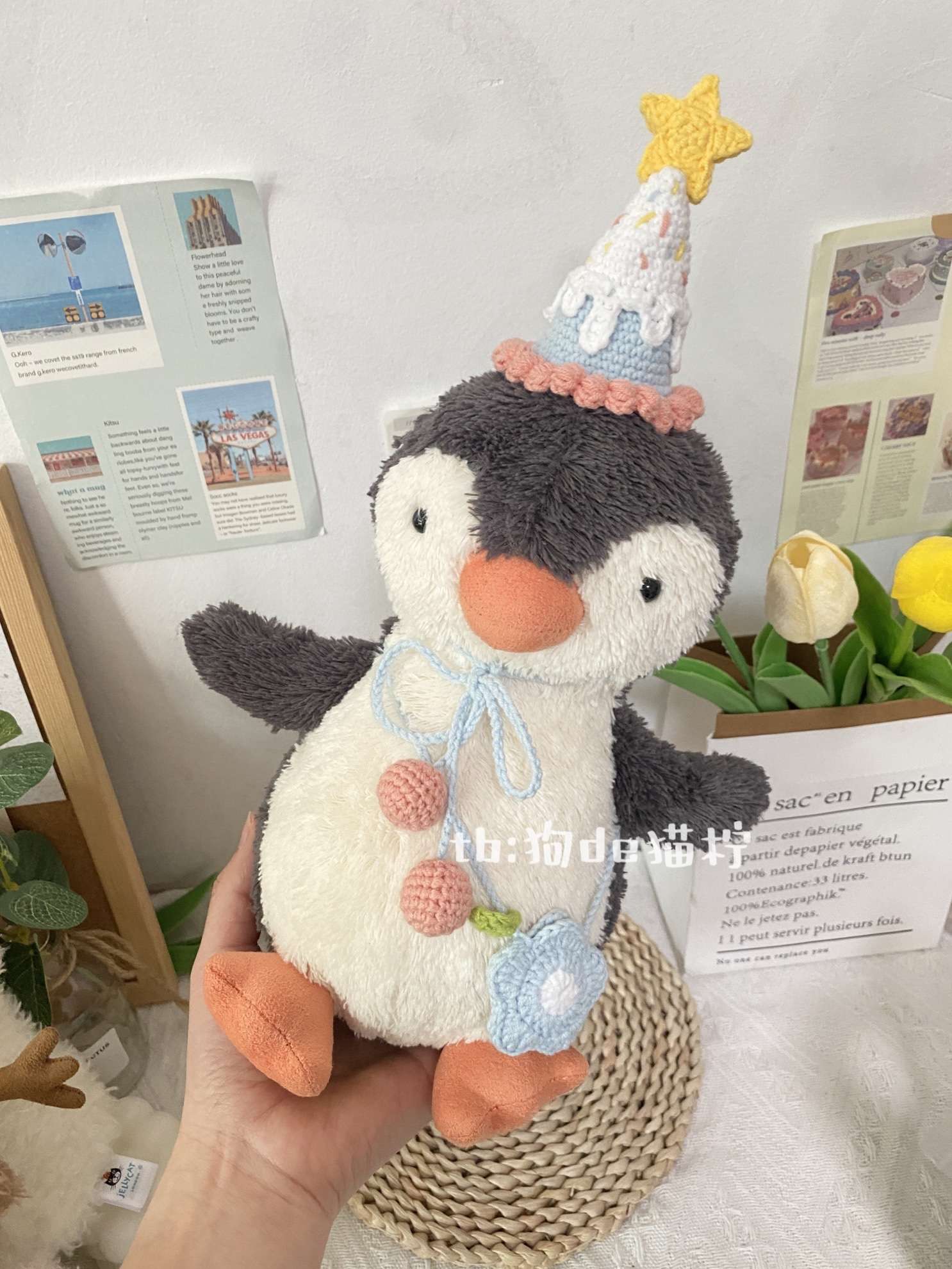 ふわふわ ペンギン 癒し ギフト向け くまぬいぐるみ #186