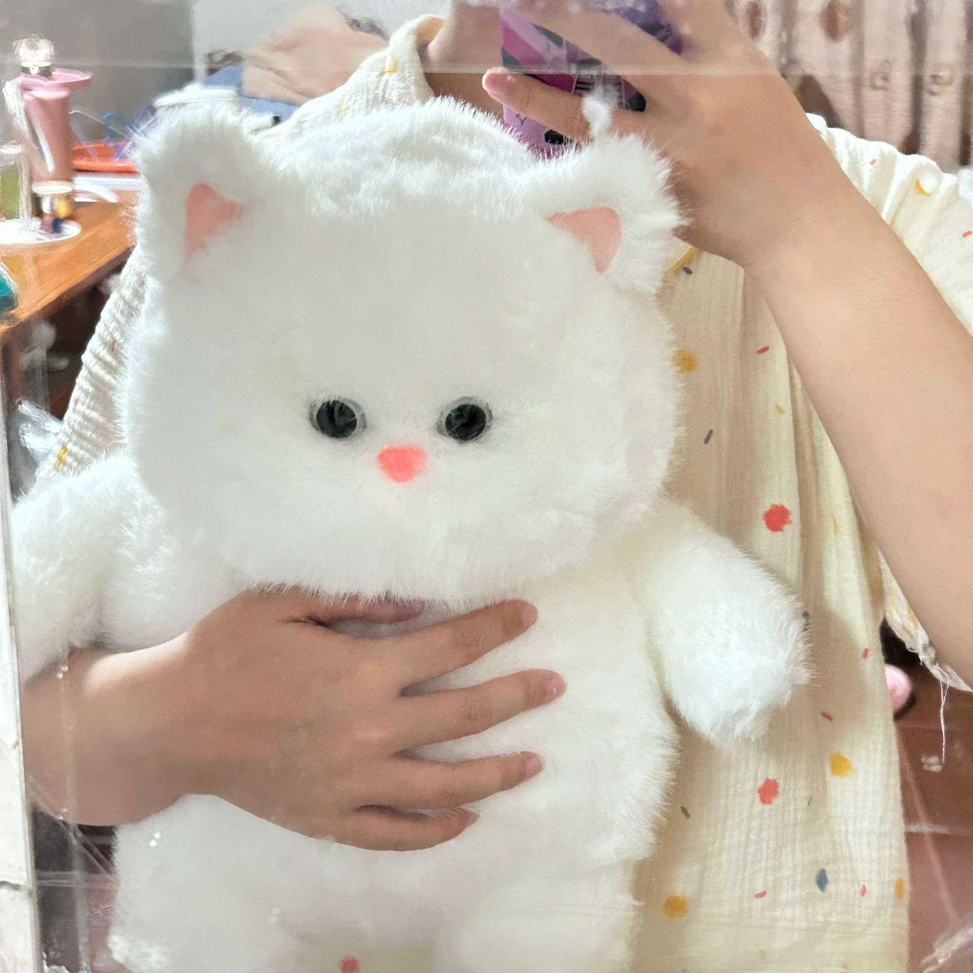 ぬいぐるみ もふもふ天使の抱き猫ちゃん