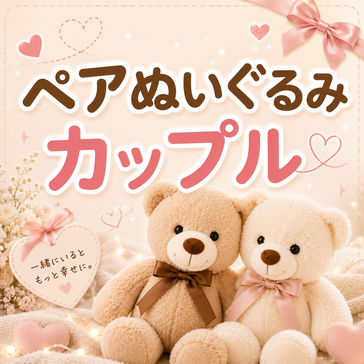 仲良しカップル くまぬいぐるみペアセット ギフト向け くま|くま