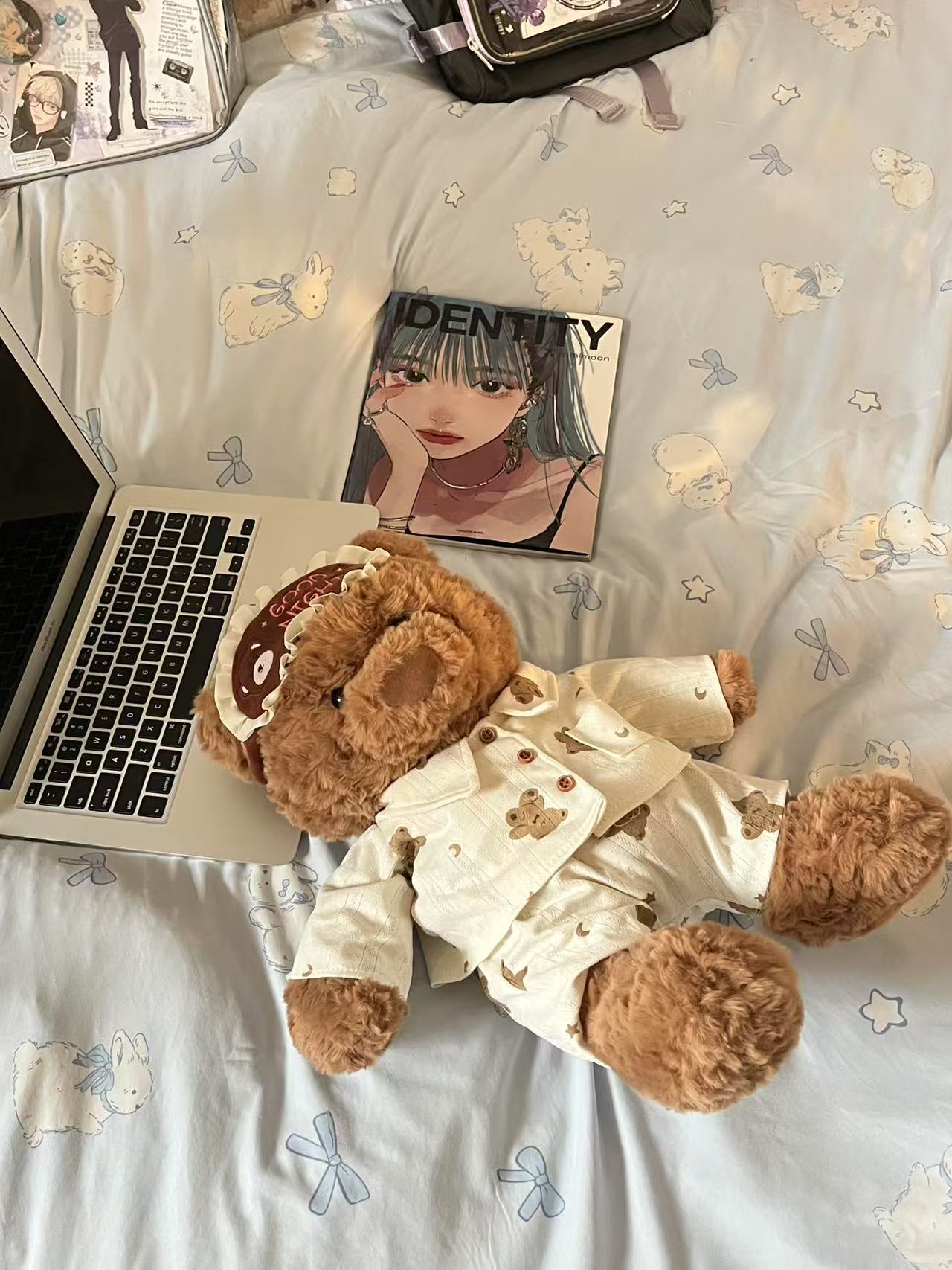 くまぬいぐるみ おやすみアイマスクくまさん