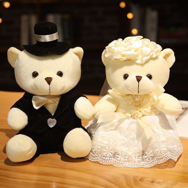 ギフト｜結婚式・記念日｜カップル・ペア｜ブライダル ウエディング 結婚式用 ペア ぬいぐるみ