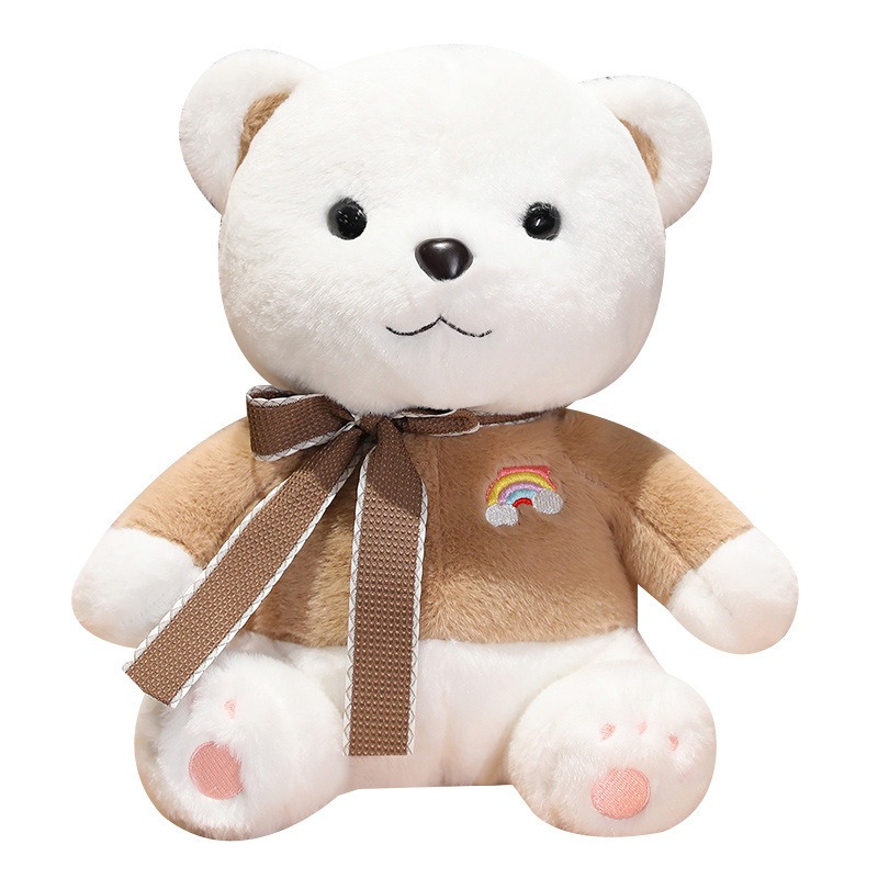 くまぬいぐるみ にこにこレインボーベア