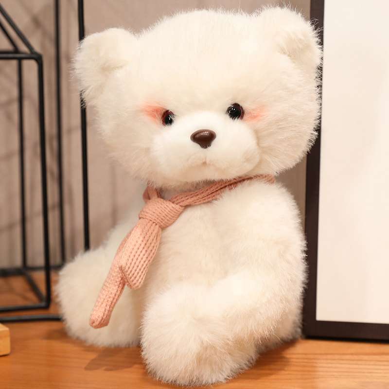 くまぬいぐるみ ふわもこマフラーくまちゃん
