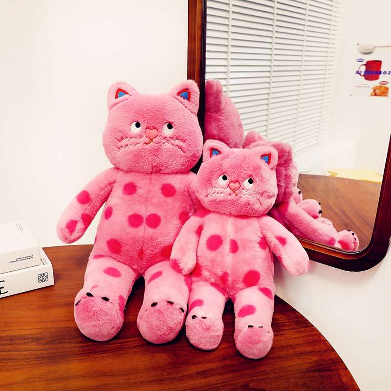 もちもち水玉にゃんこ ぬいぐるみ