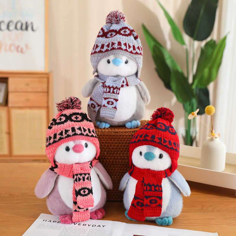 ふわふわ ペンギン 癒し ギフト向け くまぬいぐるみ #182