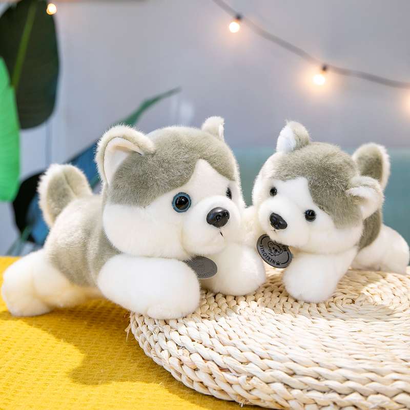 ぬいぐるみ もふもふハスキー抱き枕