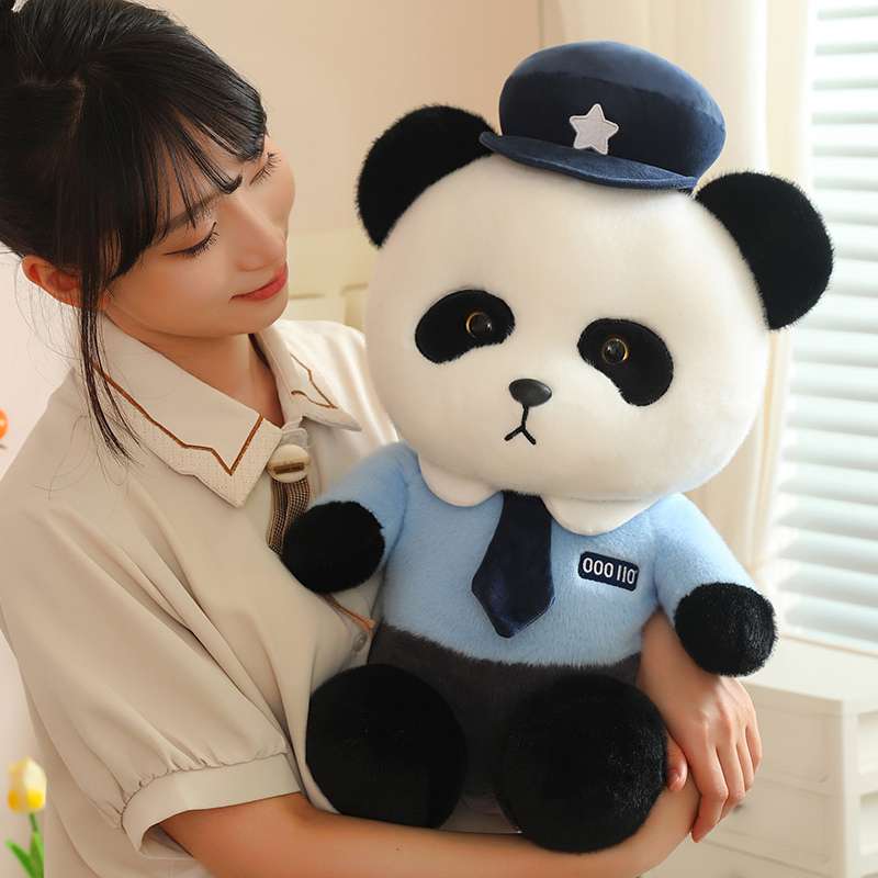 くまぬいぐるみ 制服パンダ ぬいぐるみ 警備隊長