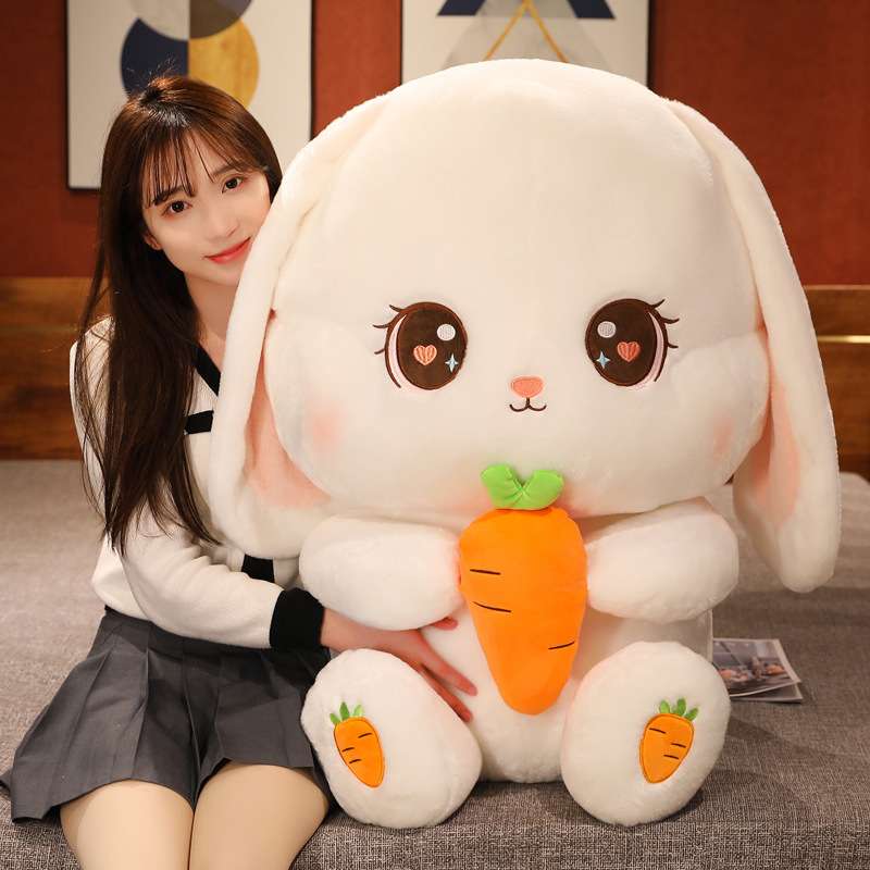 ぬいぐるみ もちもちにんじんうさぎ