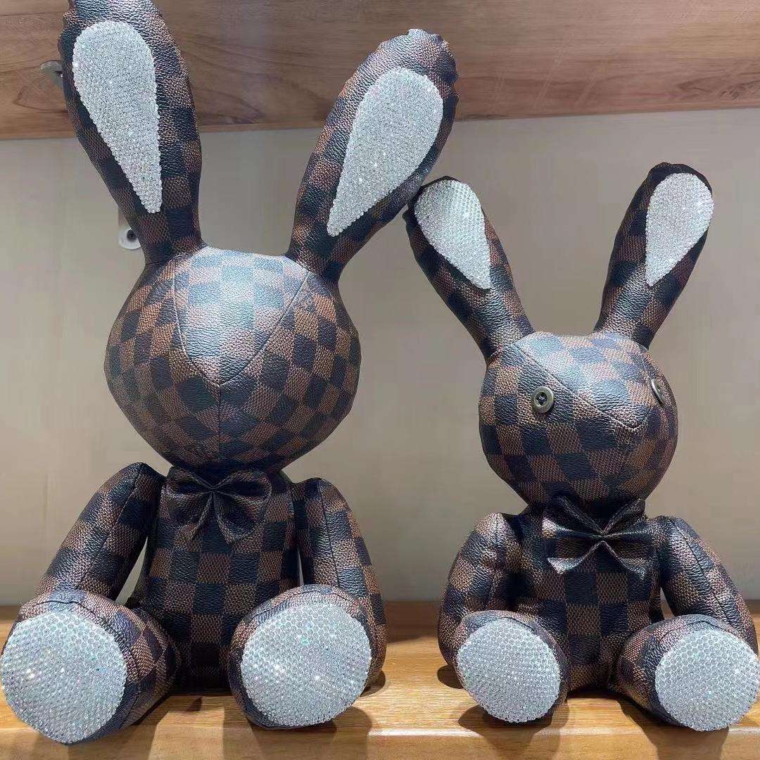高級感漂う大小うさぎのぬいぐるみセット