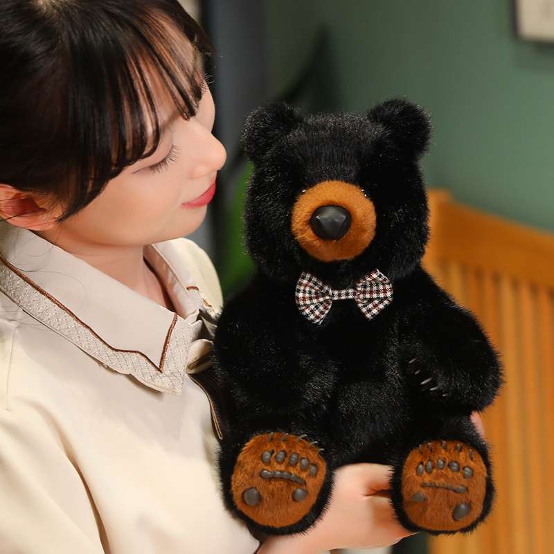 くまぬいぐるみ リボン付きクマのぬいぐるみ 森の贈りもの