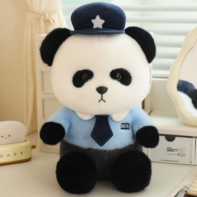 くまぬいぐるみ 警官パンダのぬいぐるみ