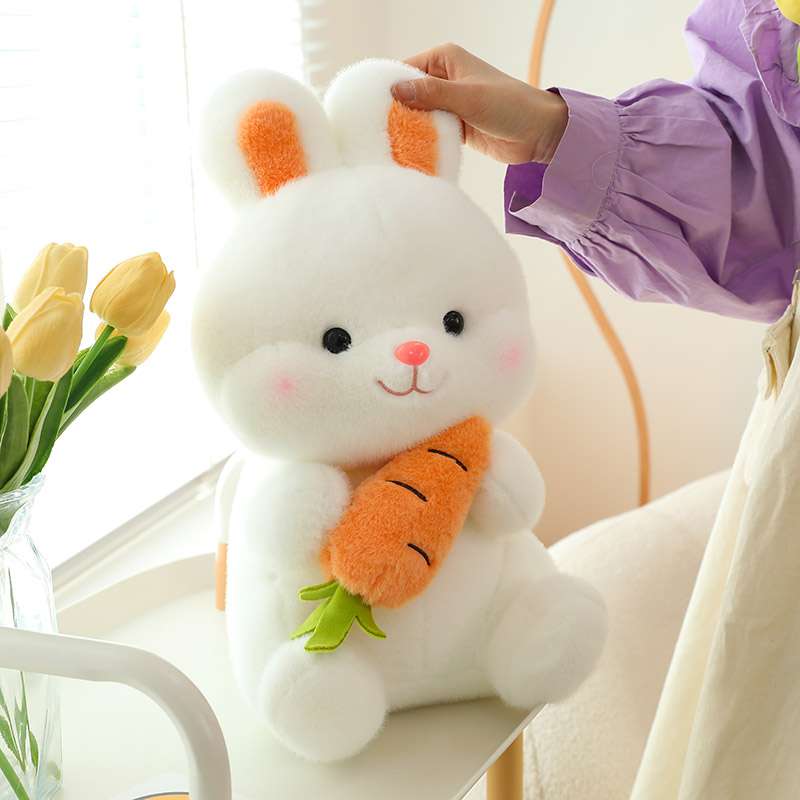 ぬいぐるみ にんじん抱っこうさぎさん