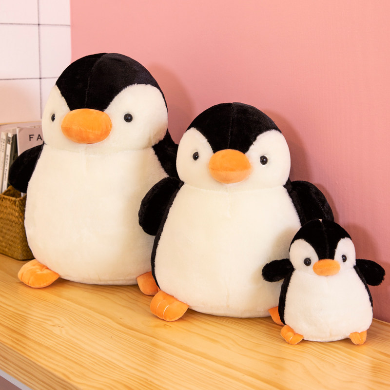 ペンギン ぬいぐるみ ころんとまるいペンギンぬいぐるみ中サイズ