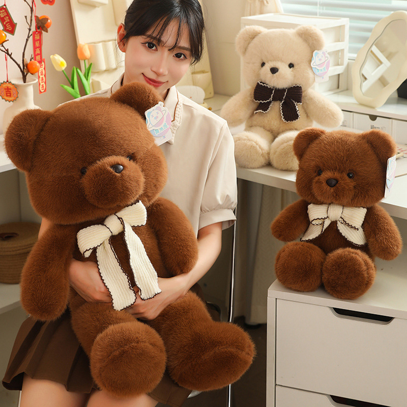 くまぬいぐるみ ふわもこリボンベア