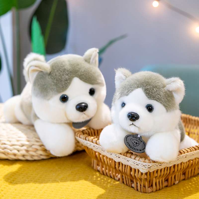 ぬいぐるみ もふもふハスキー抱き枕