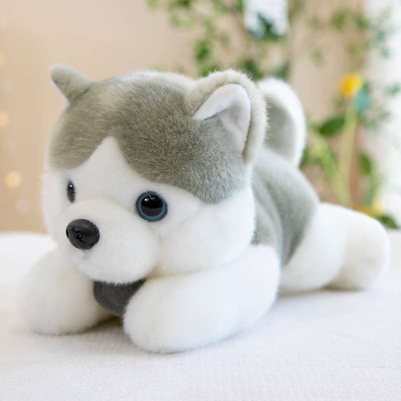 ぬいぐるみ もふもふハスキー抱き枕