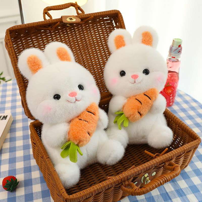 ぬいぐるみ にんじん抱っこうさぎさん