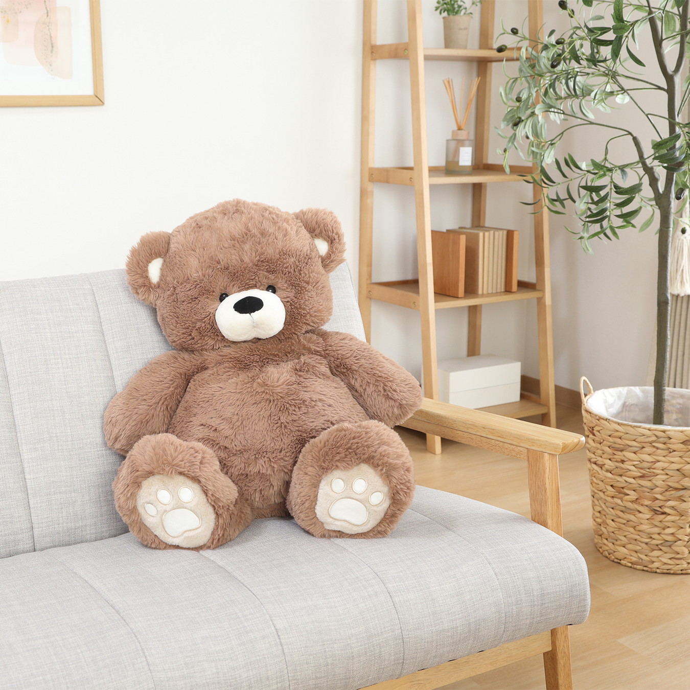 ふわふわ 肉球 特大サイズ ギフト向け くまぬいぐるみ