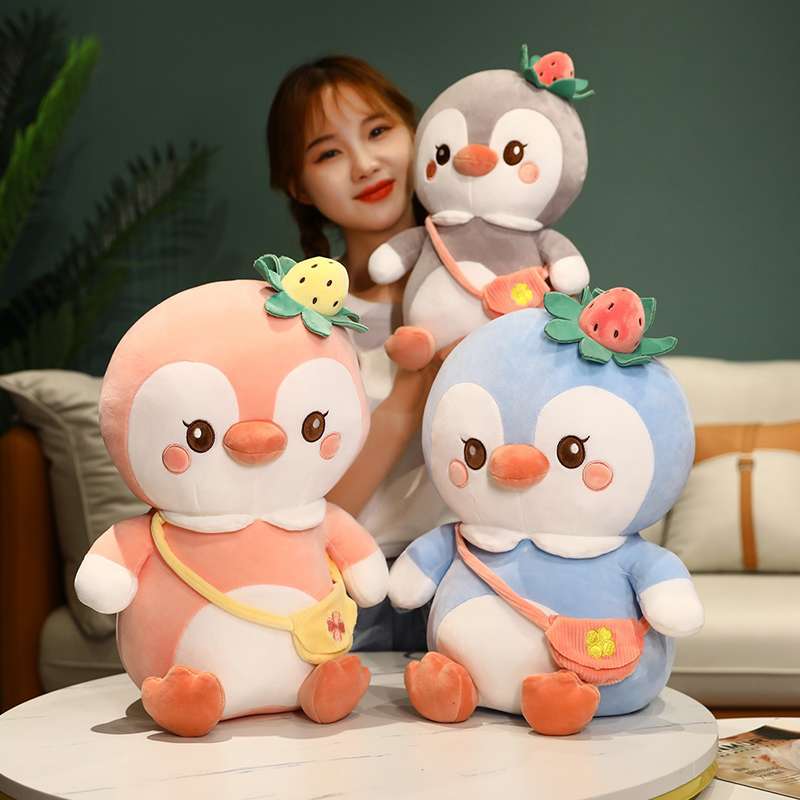 ふわふわ ペンギン 癒し ギフト向け くまぬいぐるみ #173