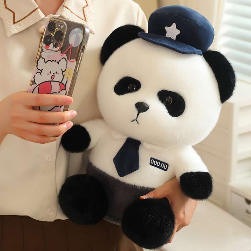 くまぬいぐるみ 制服パンダ ぬいぐるみ 警備隊長